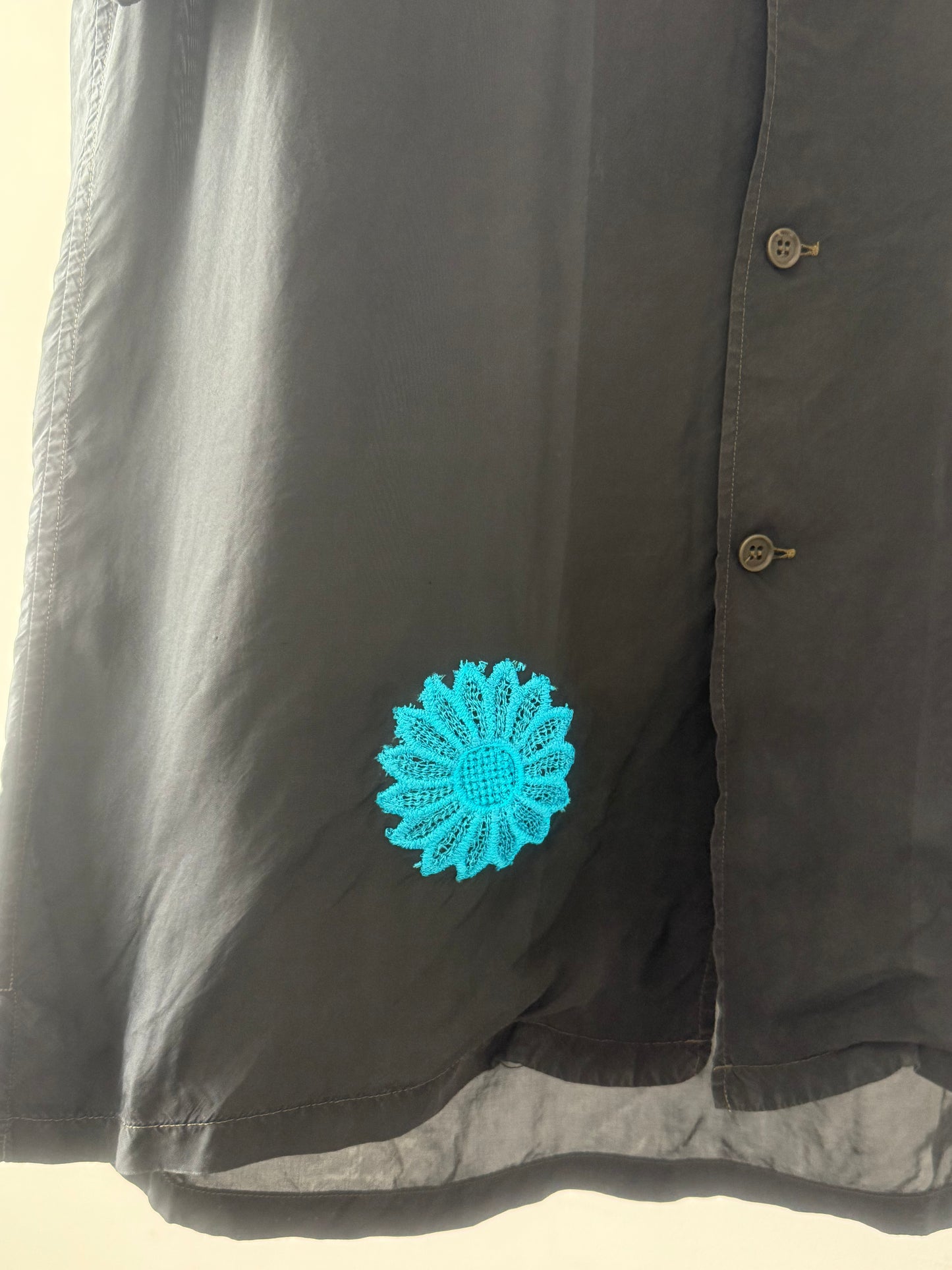 Yohji Yamamoto Embroidered Button Up