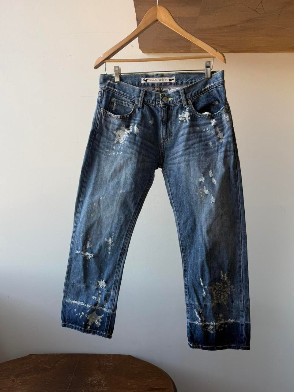 Tsumori Chisato Distressed Painted Denim