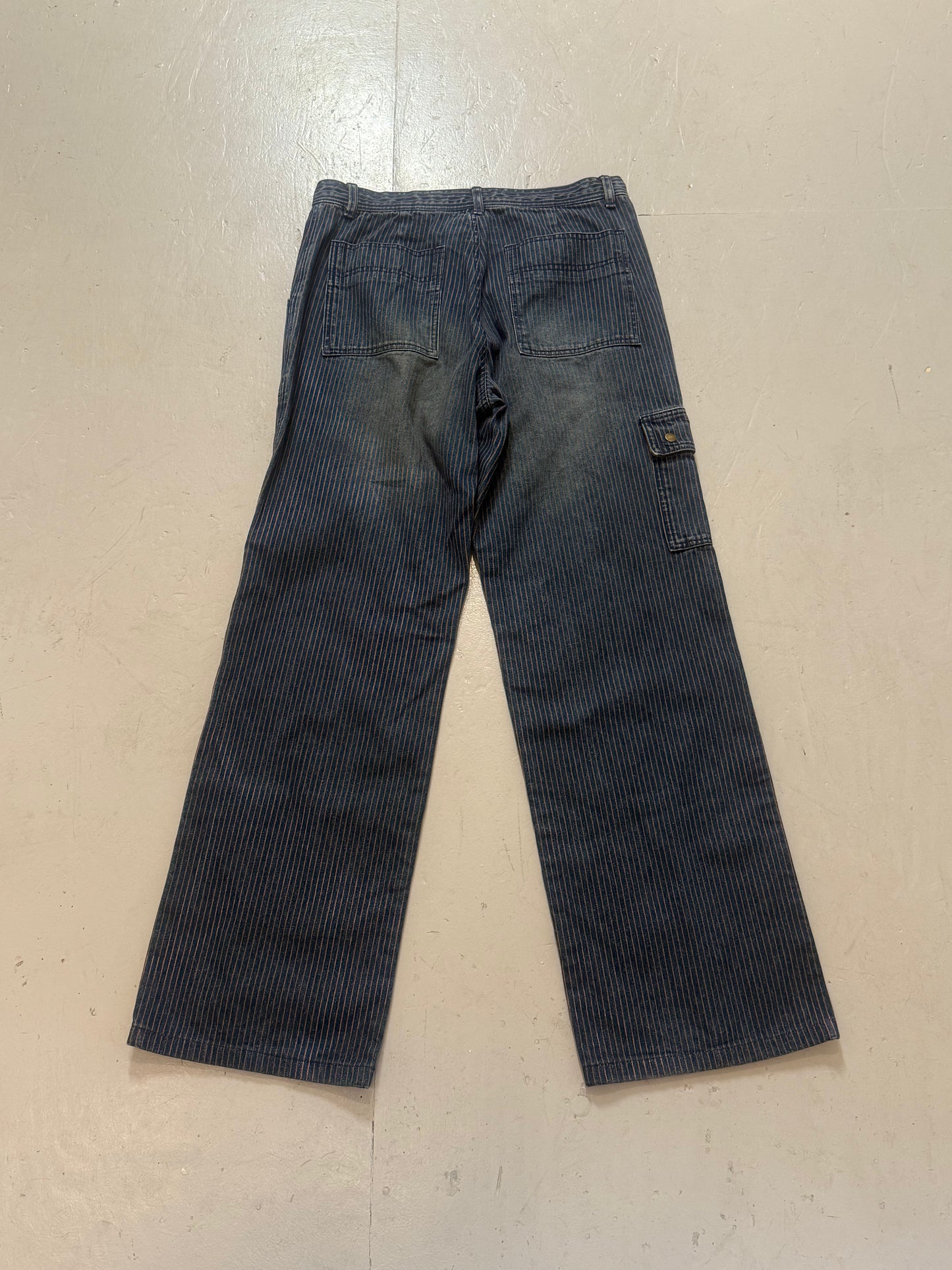 Comme Ca Ism Pinstripe Denim