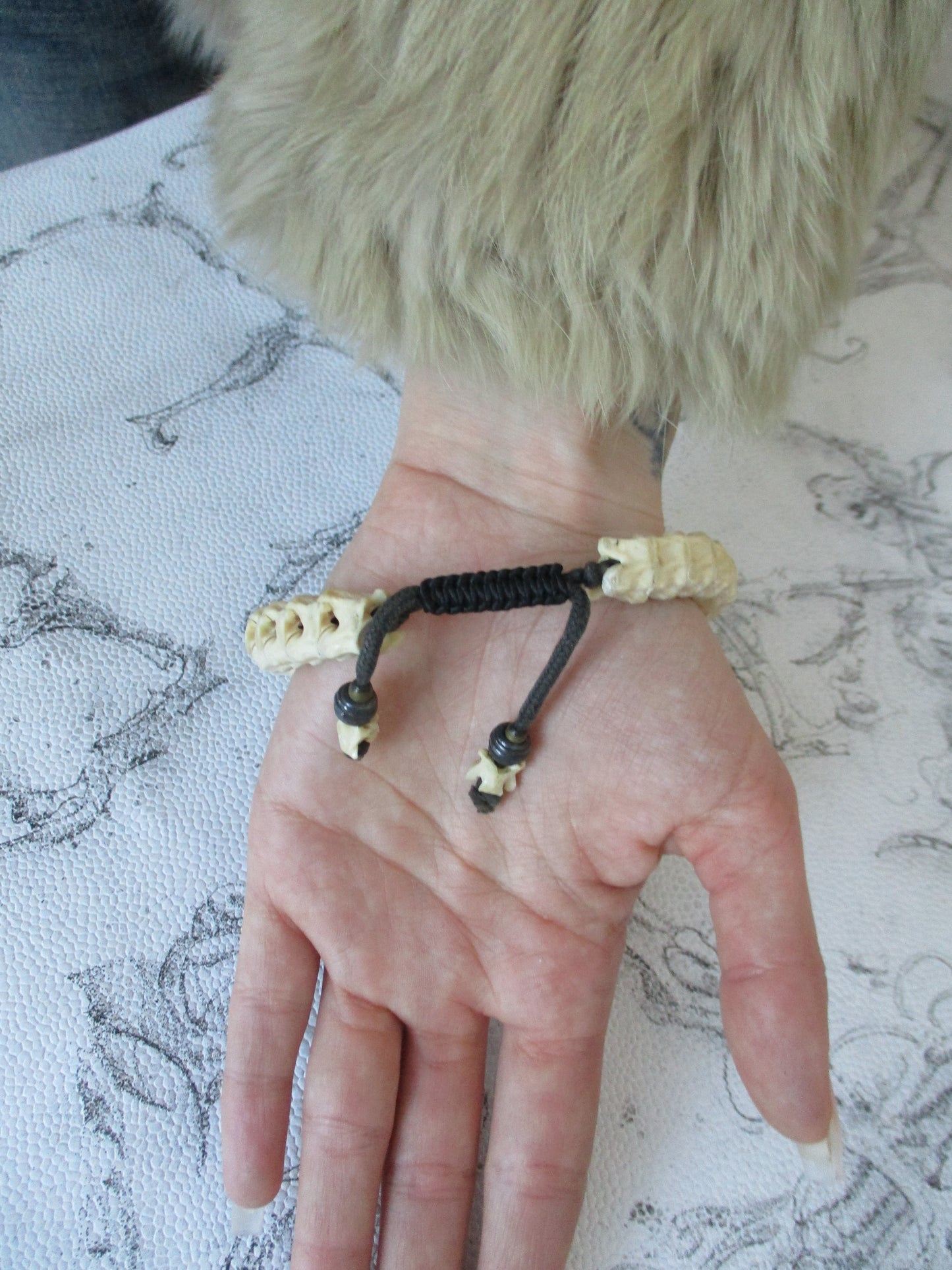 If Six Was Nine Snake bone bracelet