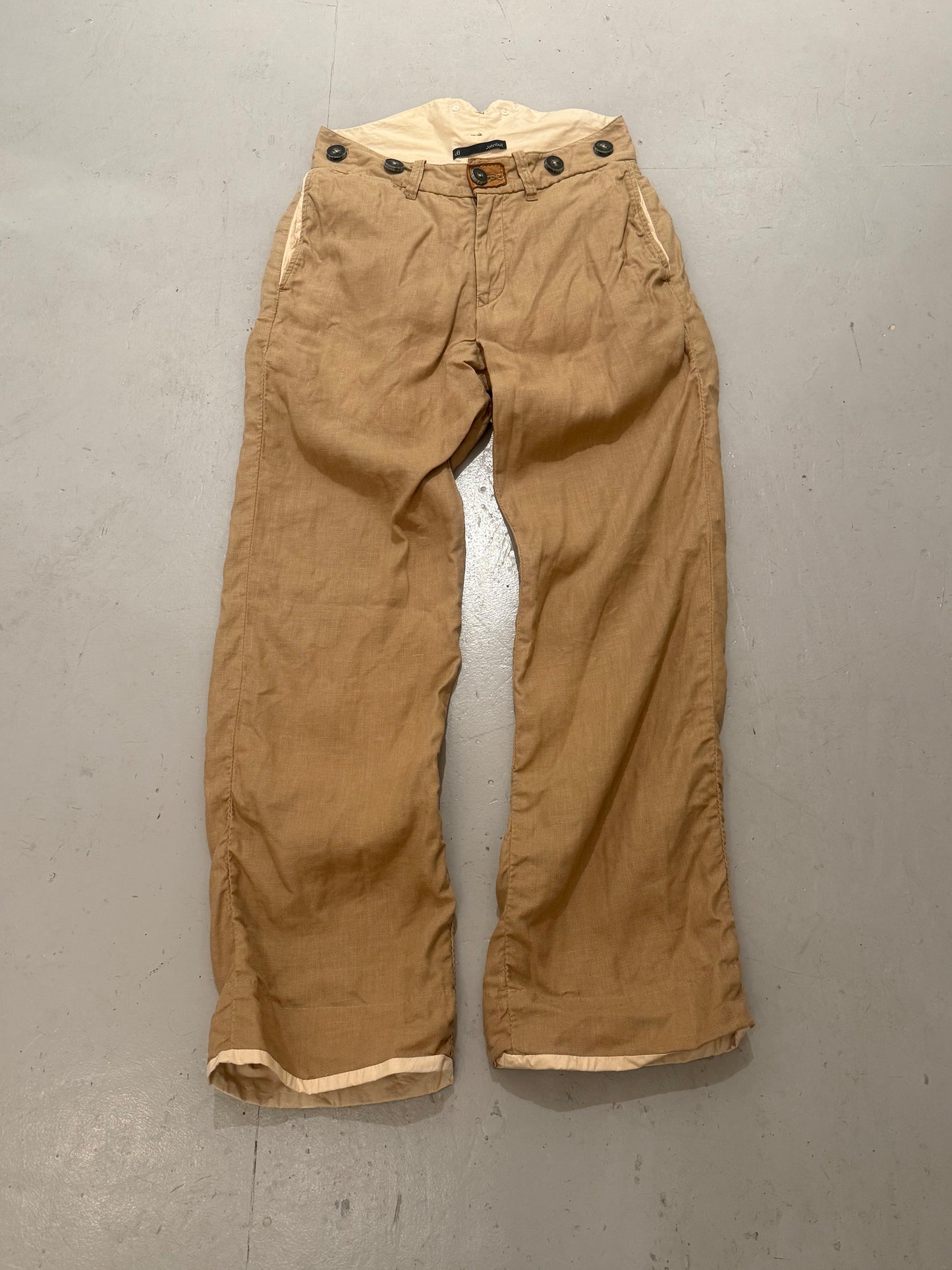 John Bull Linen Buckleback Pants