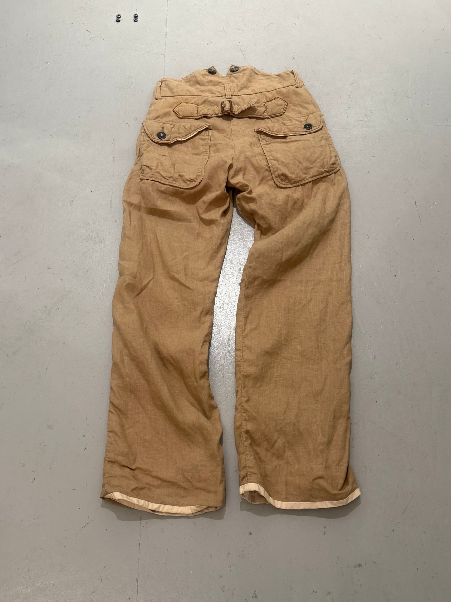 John Bull Linen Buckleback Pants