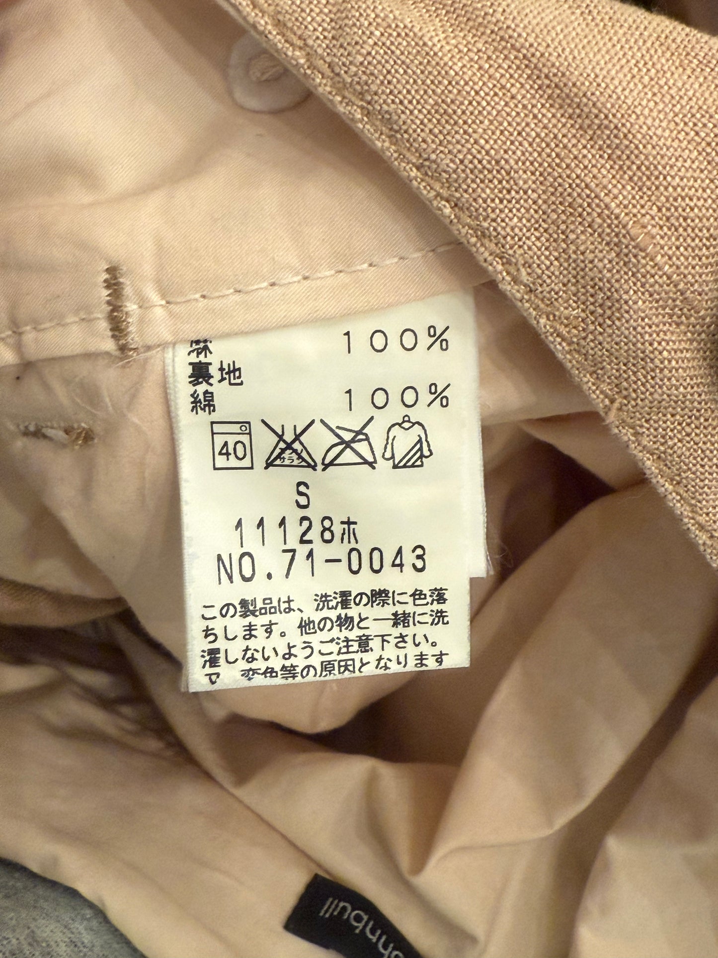 John Bull Linen Buckleback Pants