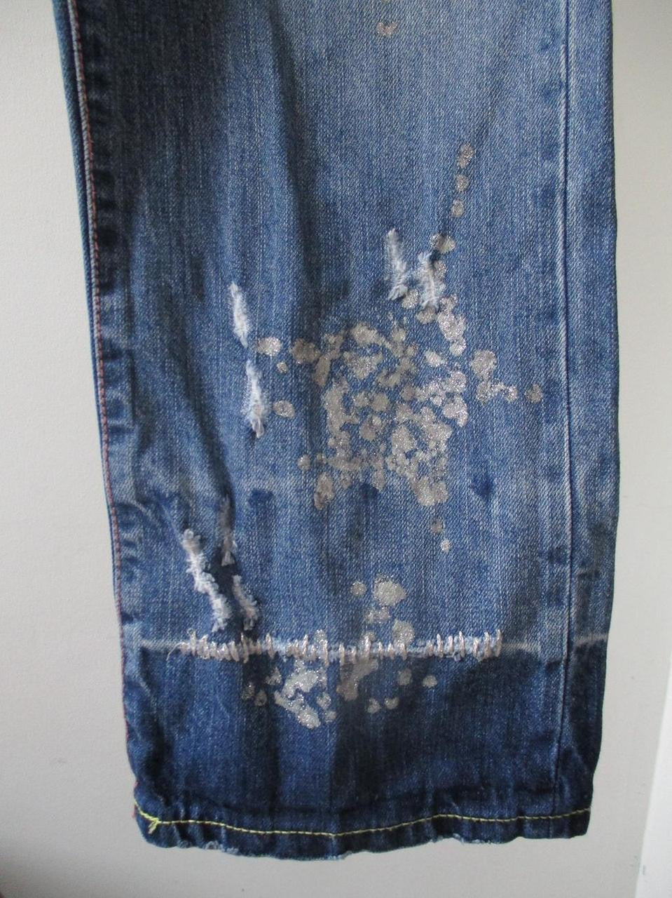 Tsumori Chisato Distressed Painted Denim