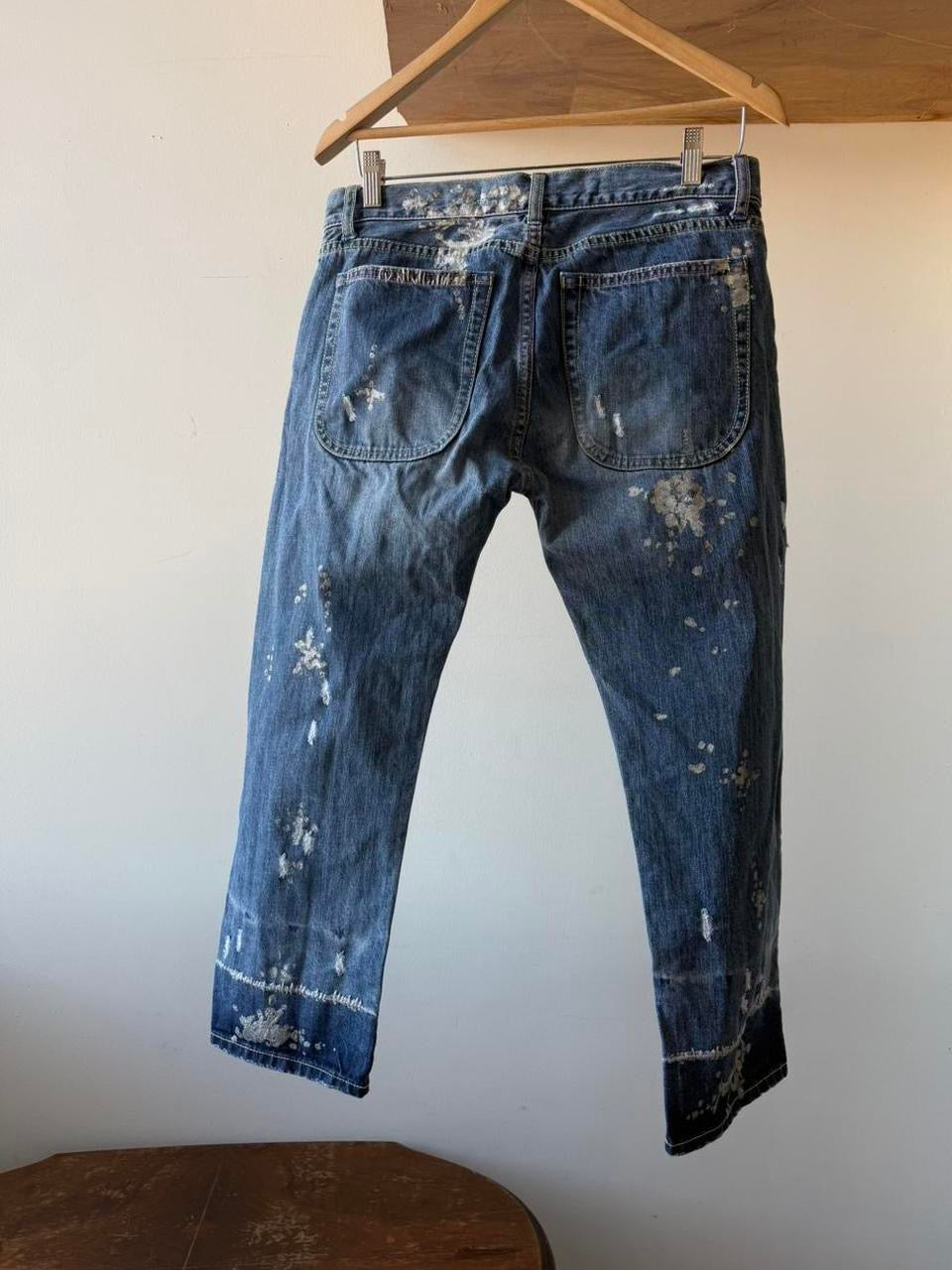 Tsumori Chisato Distressed Painted Denim