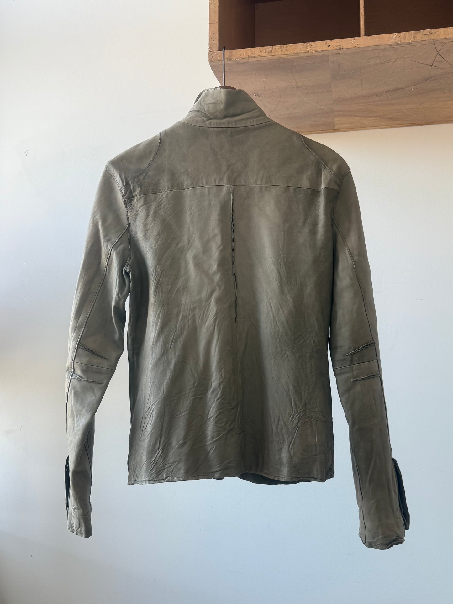 Lui's Sheepskin Dyed Leather Jacket