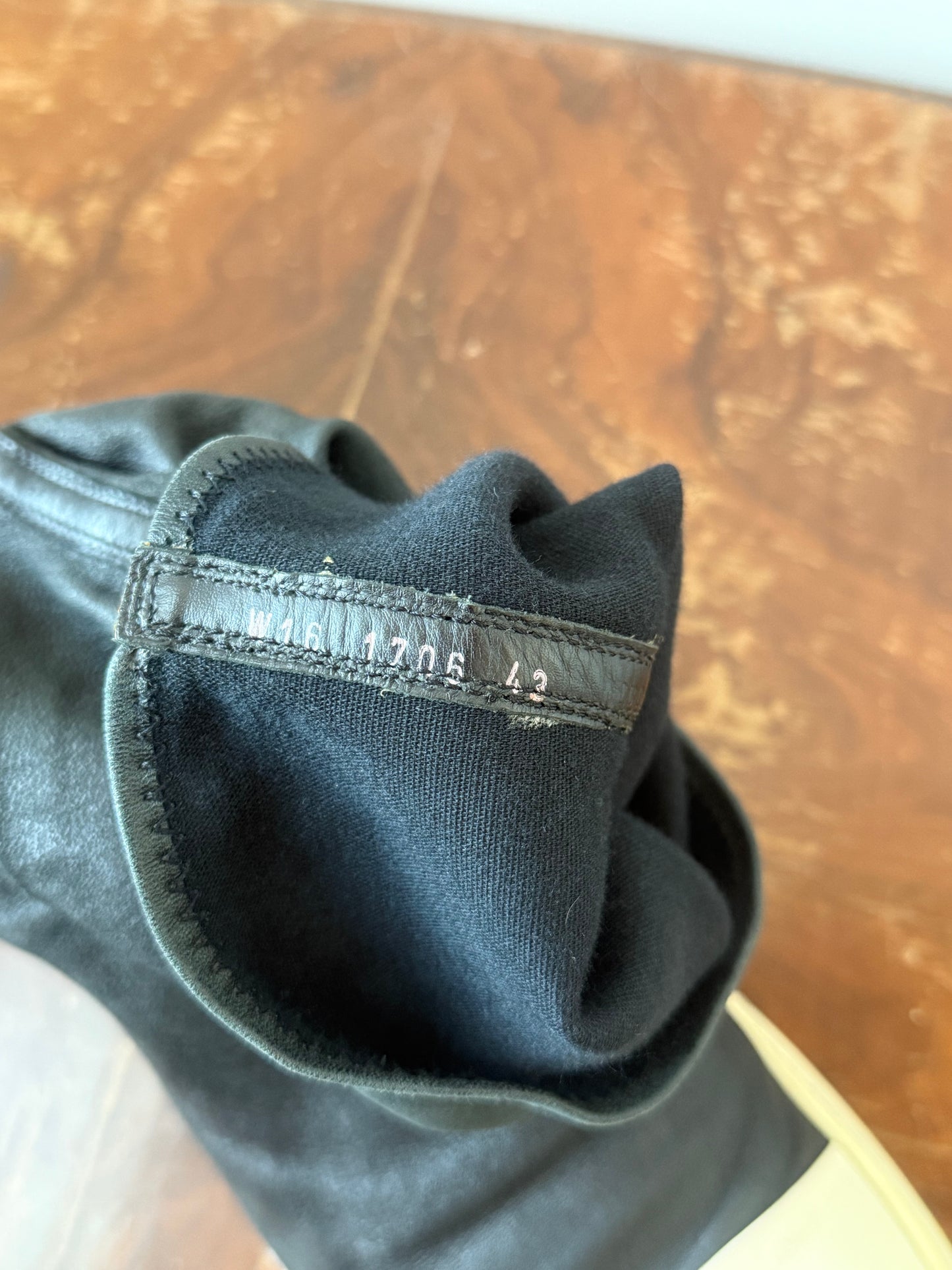 Rick Owens Mainline Leather Sock Ramones