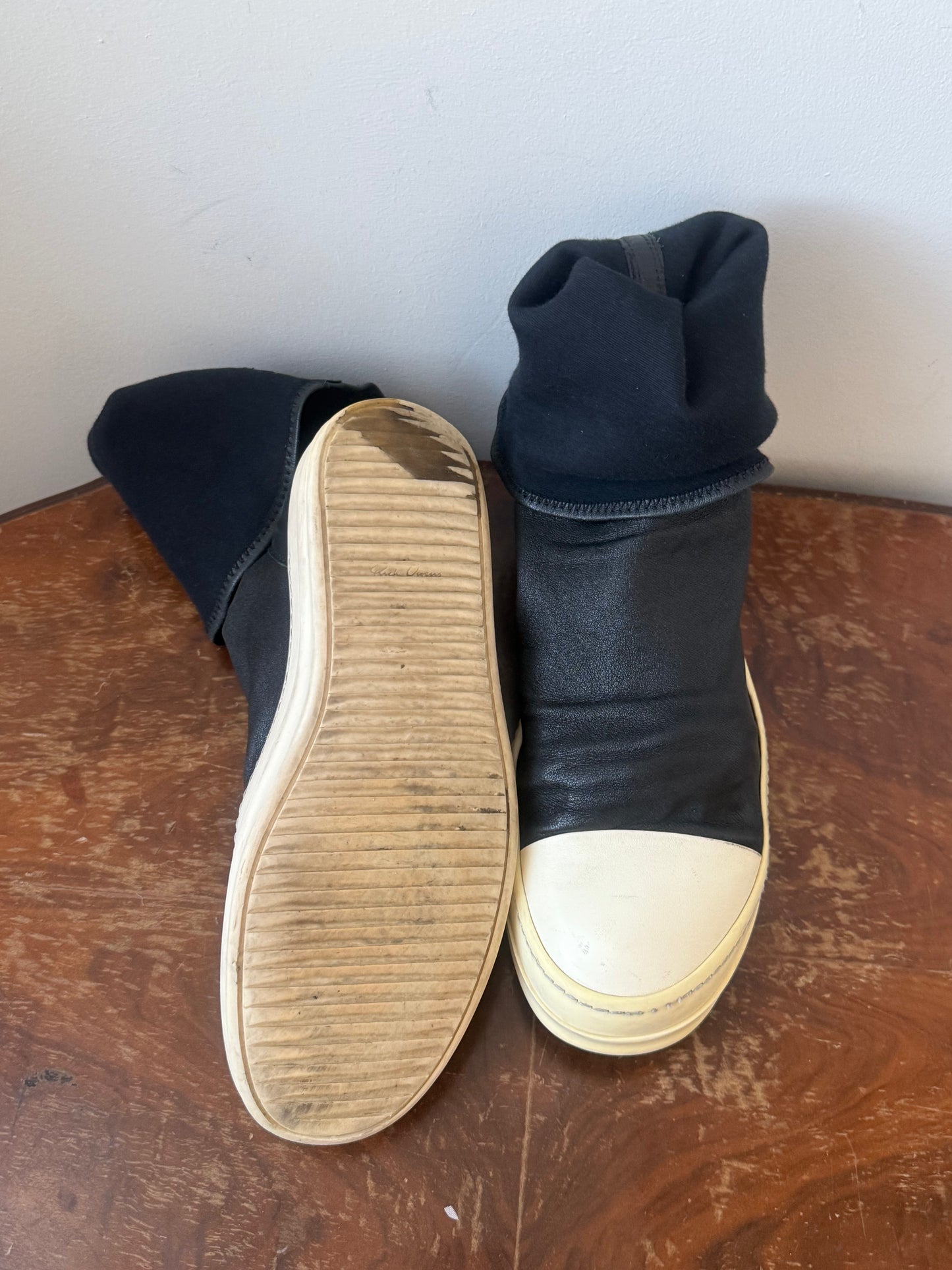 Rick Owens Mainline Leather Sock Ramones