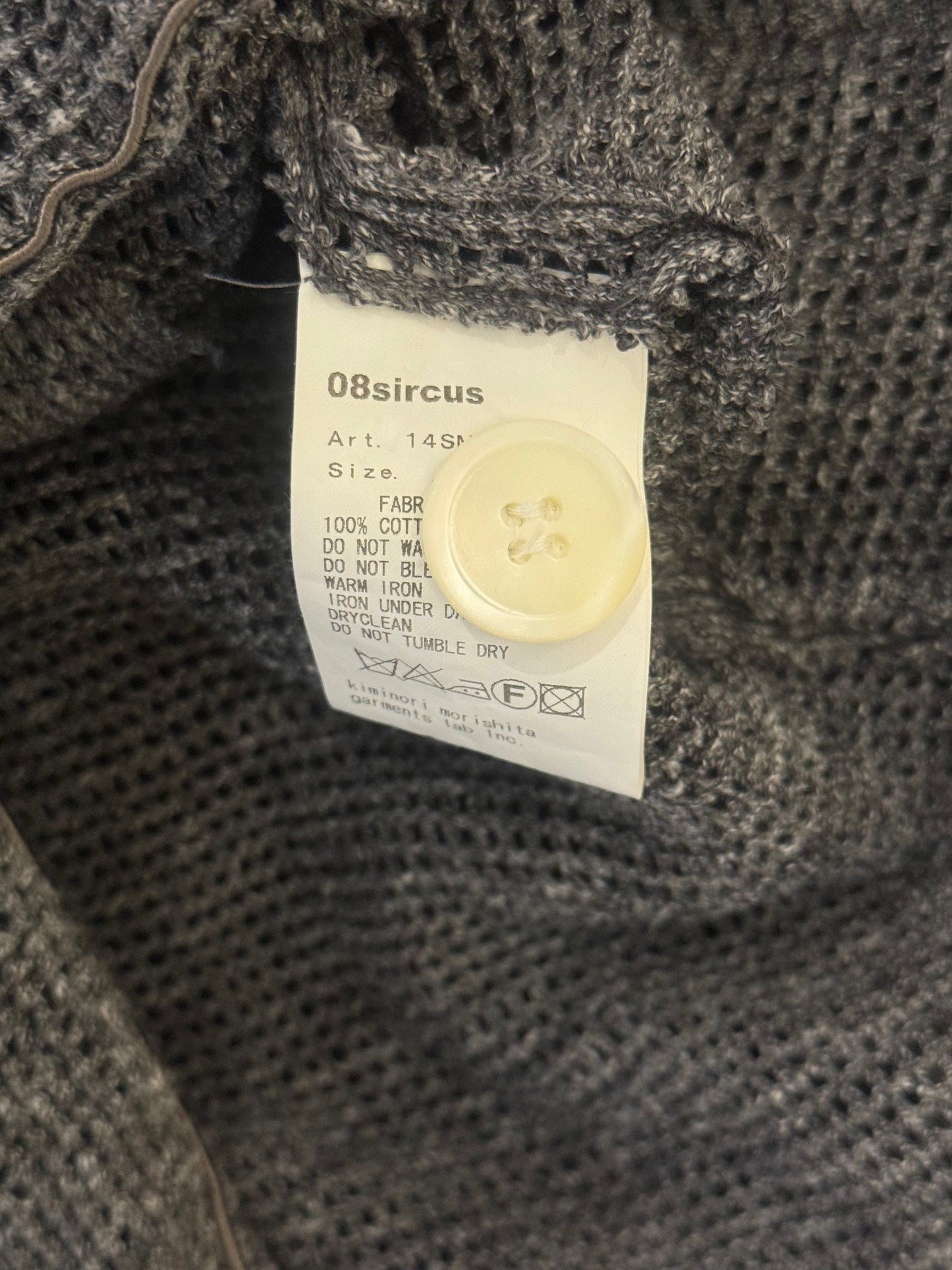 08sircus Mesh Knit Cardigan