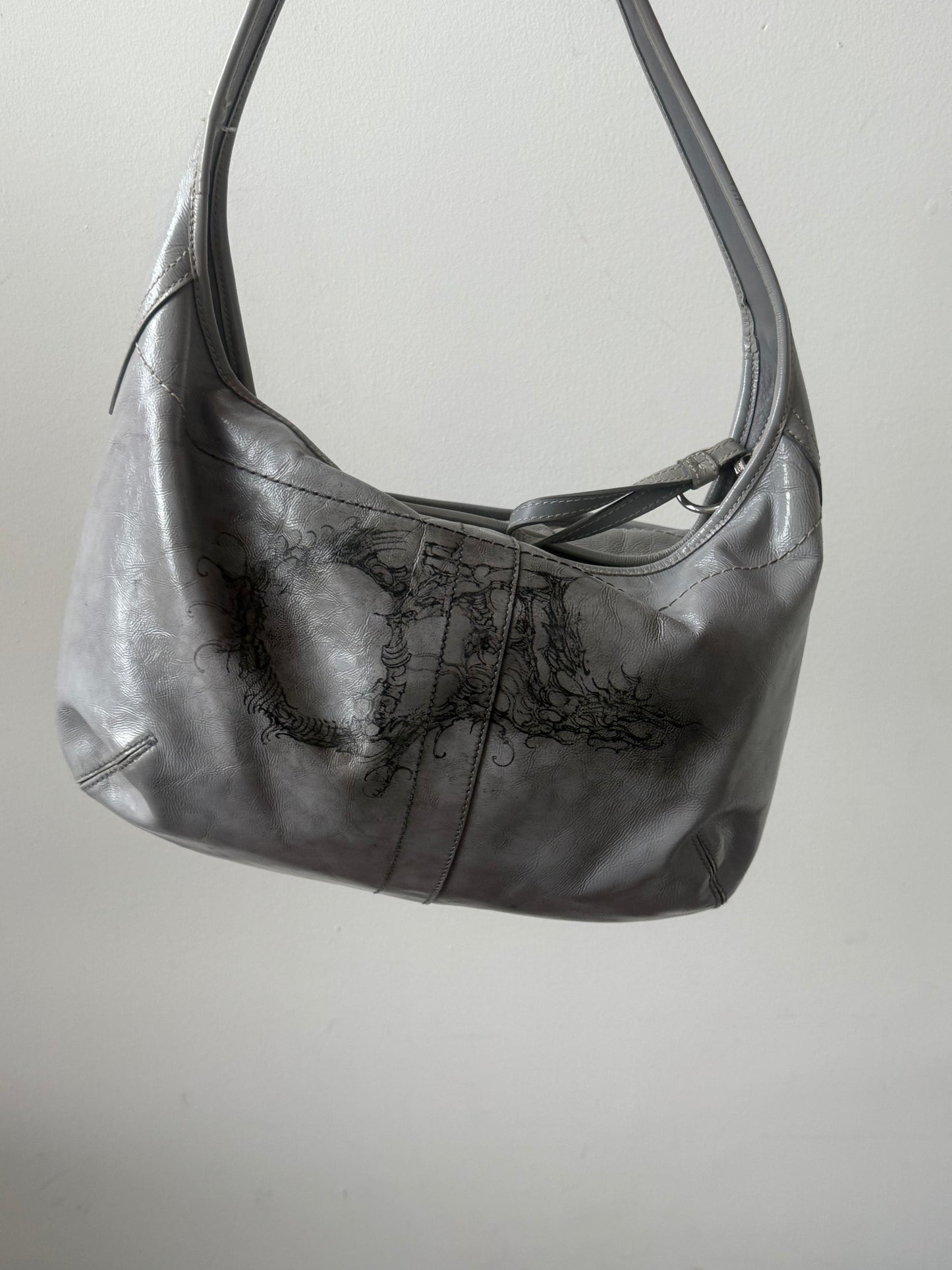 Tattooed Leather Bag