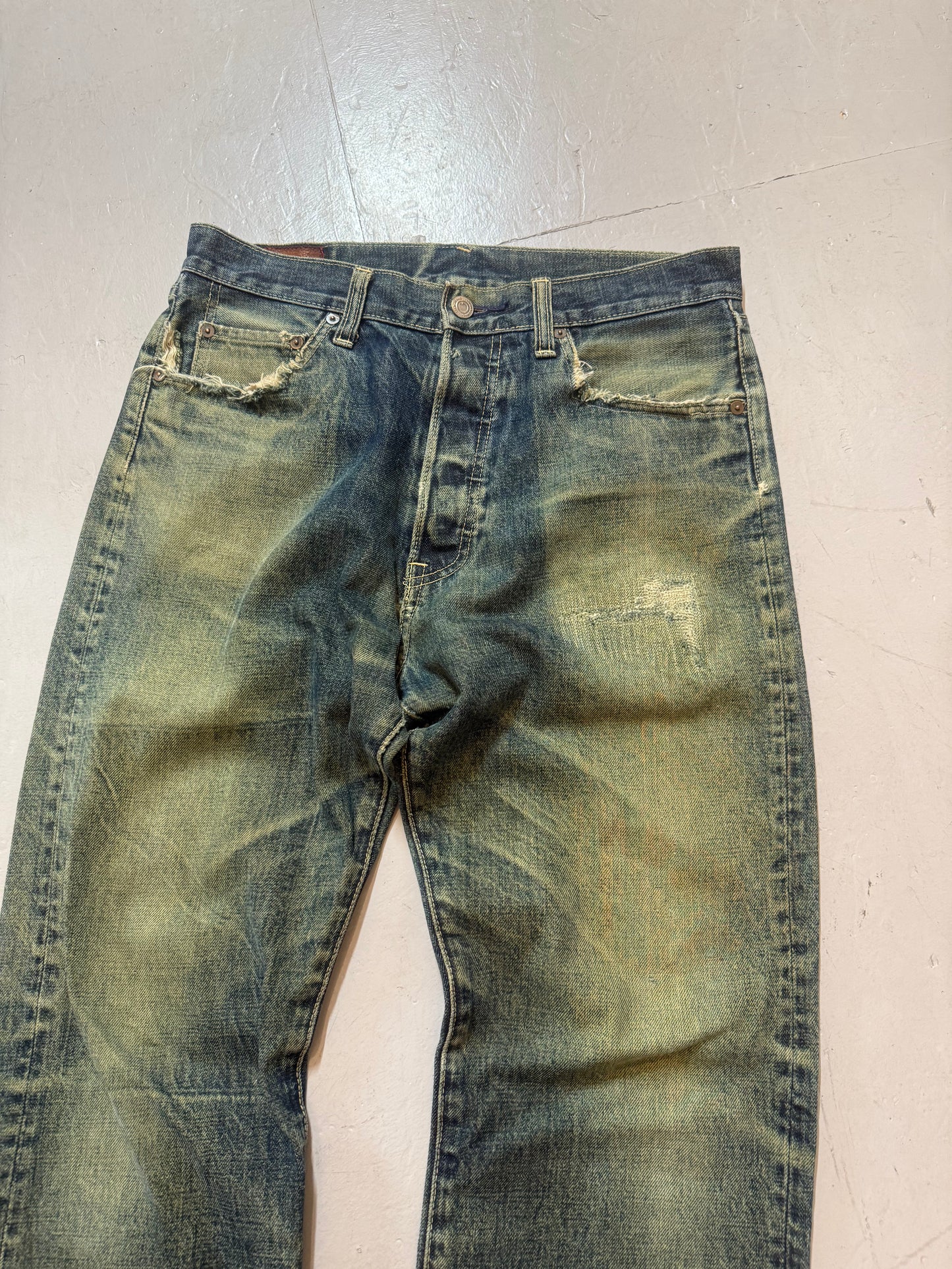 Processed Wash Japanese Denim