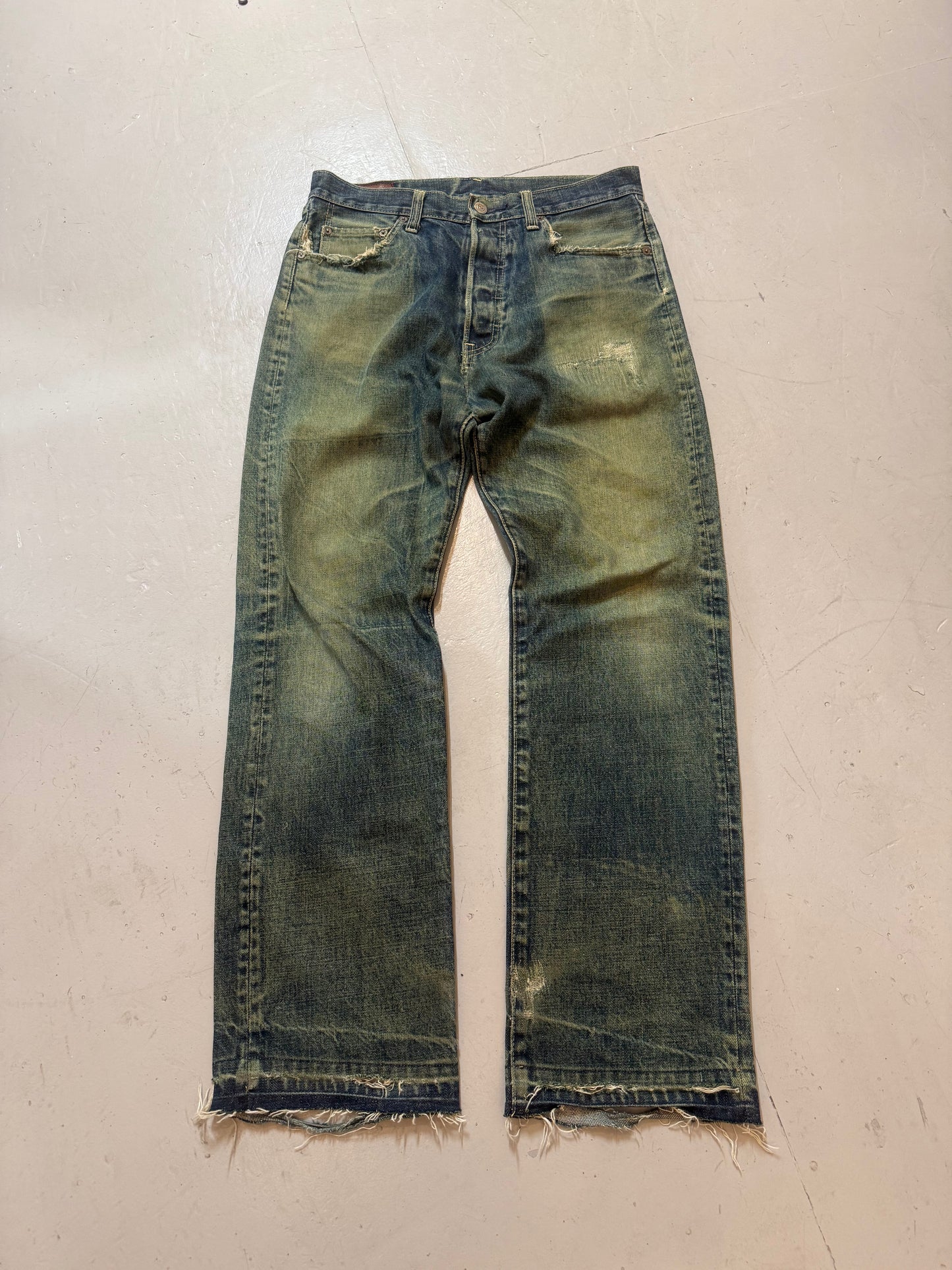 Processed Wash Japanese Denim