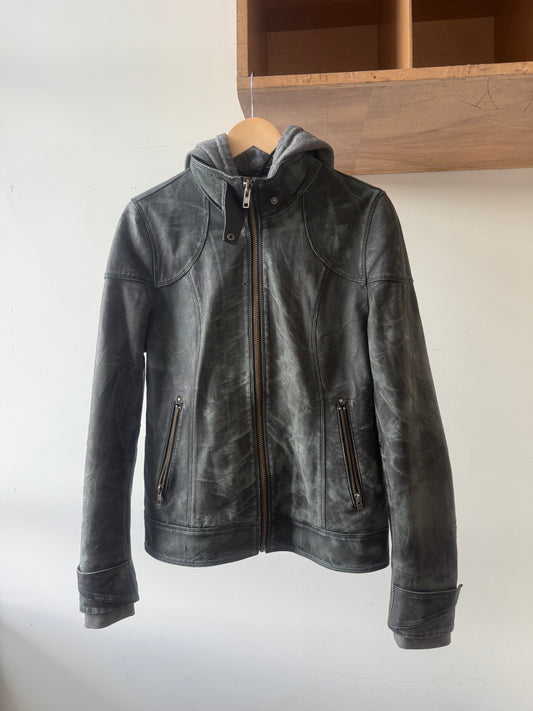 Distressed Leather Jacket