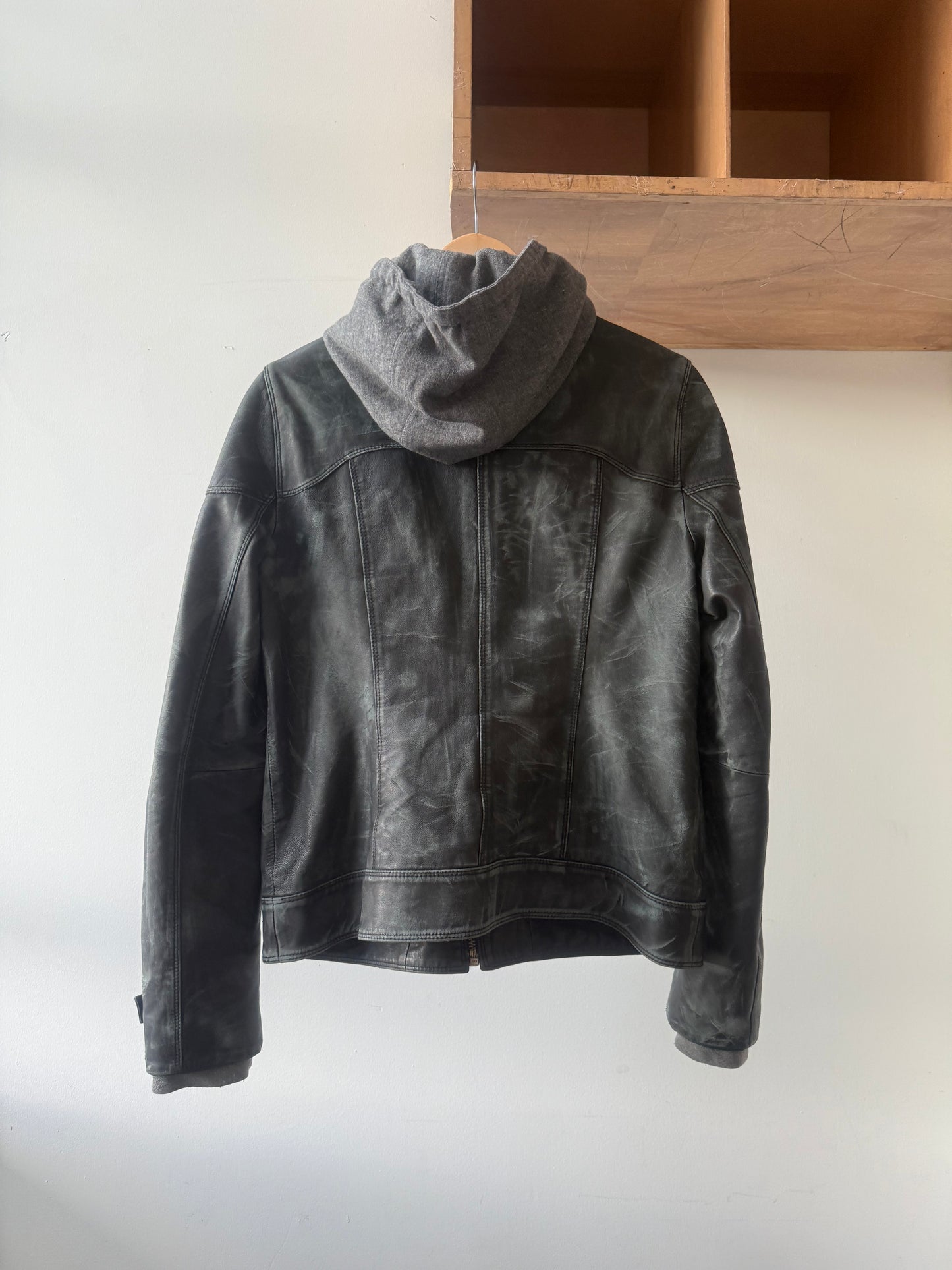 Distressed Leather Jacket