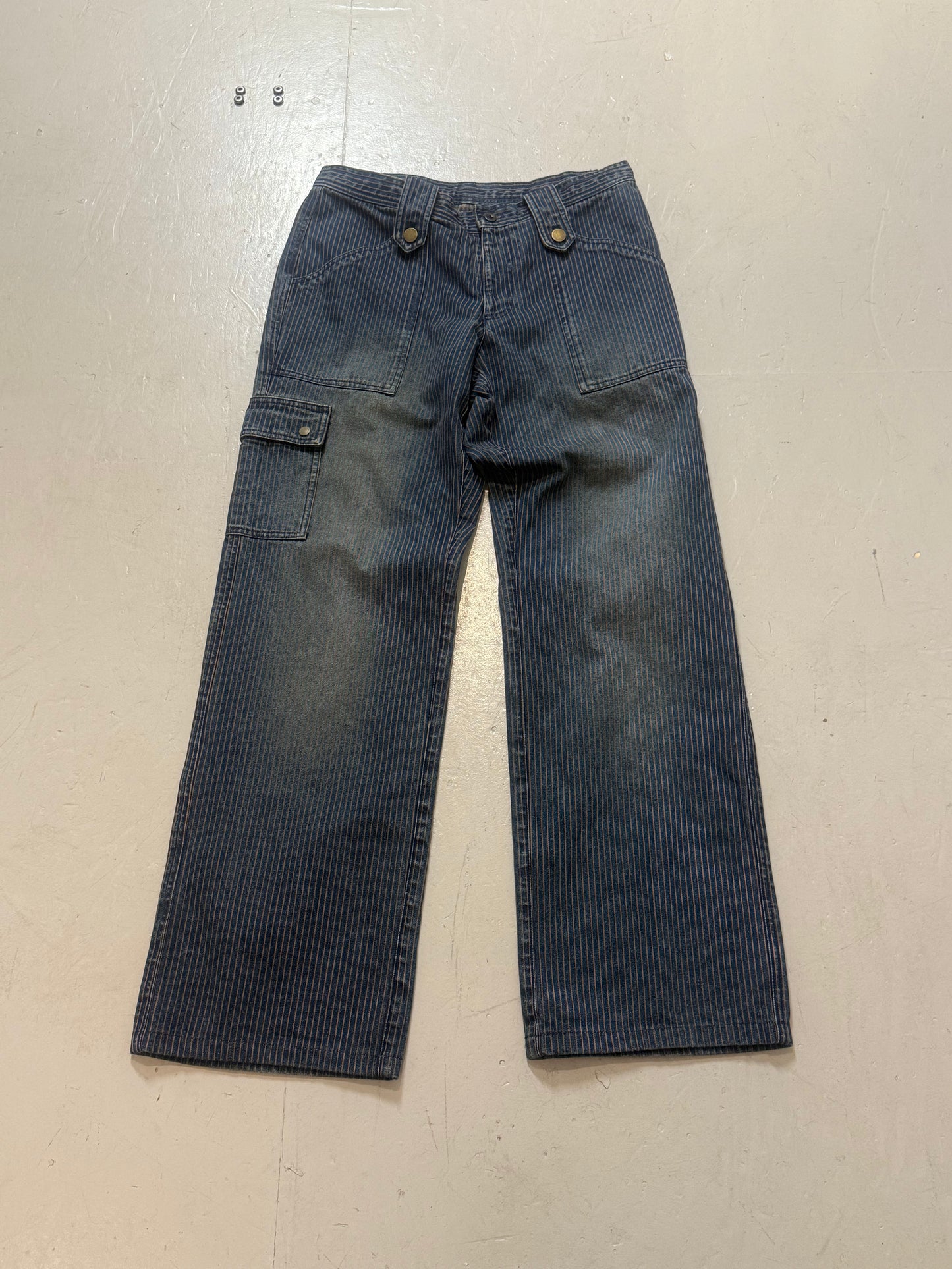 Comme Ca Ism Pinstripe Denim