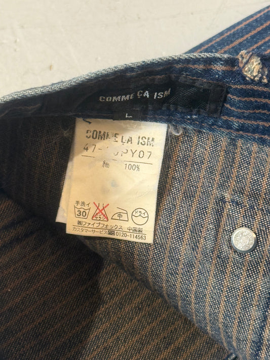Comme Ca Ism Pinstripe Denim