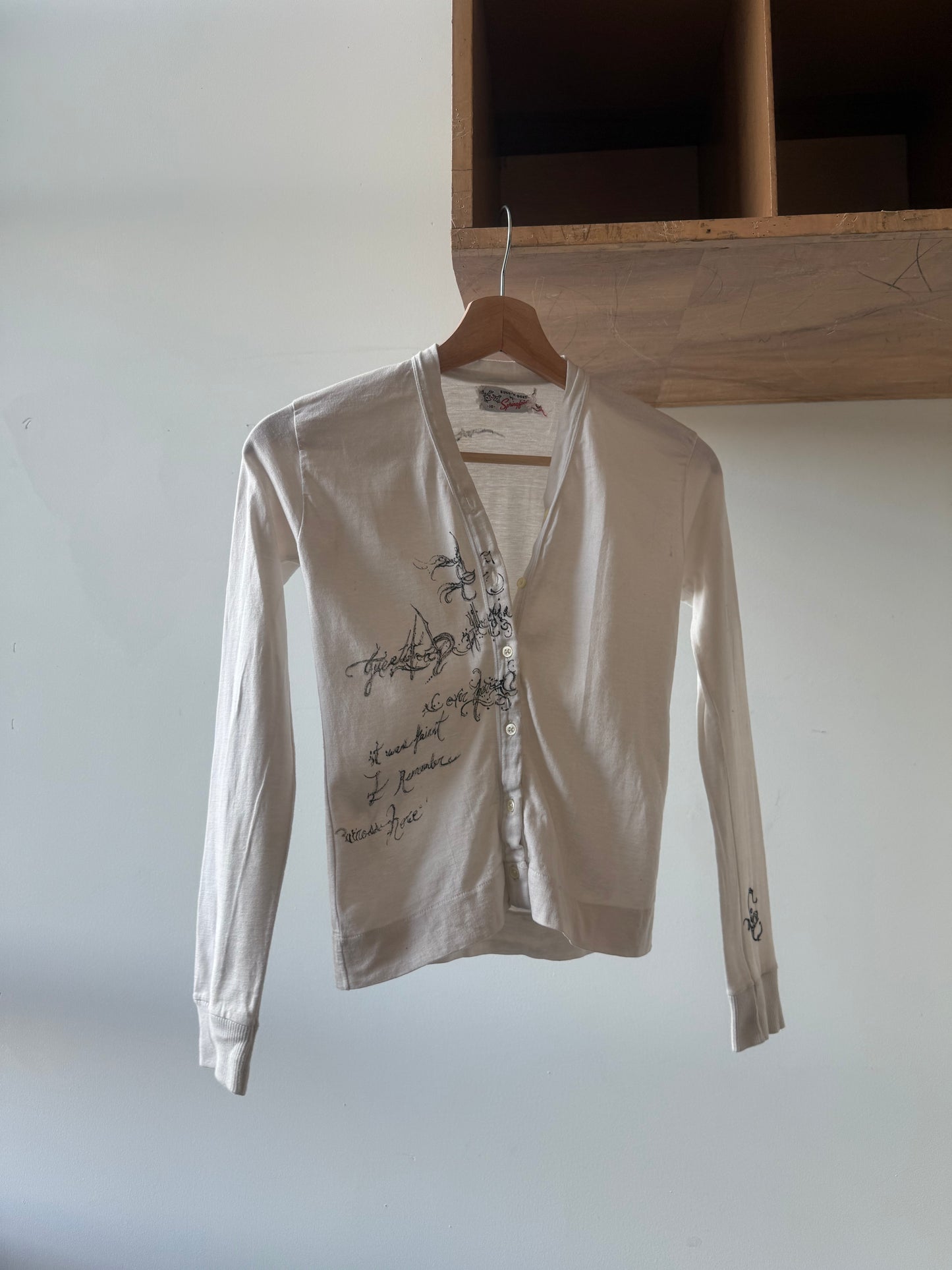 1960's Hand Drawn Cardigan