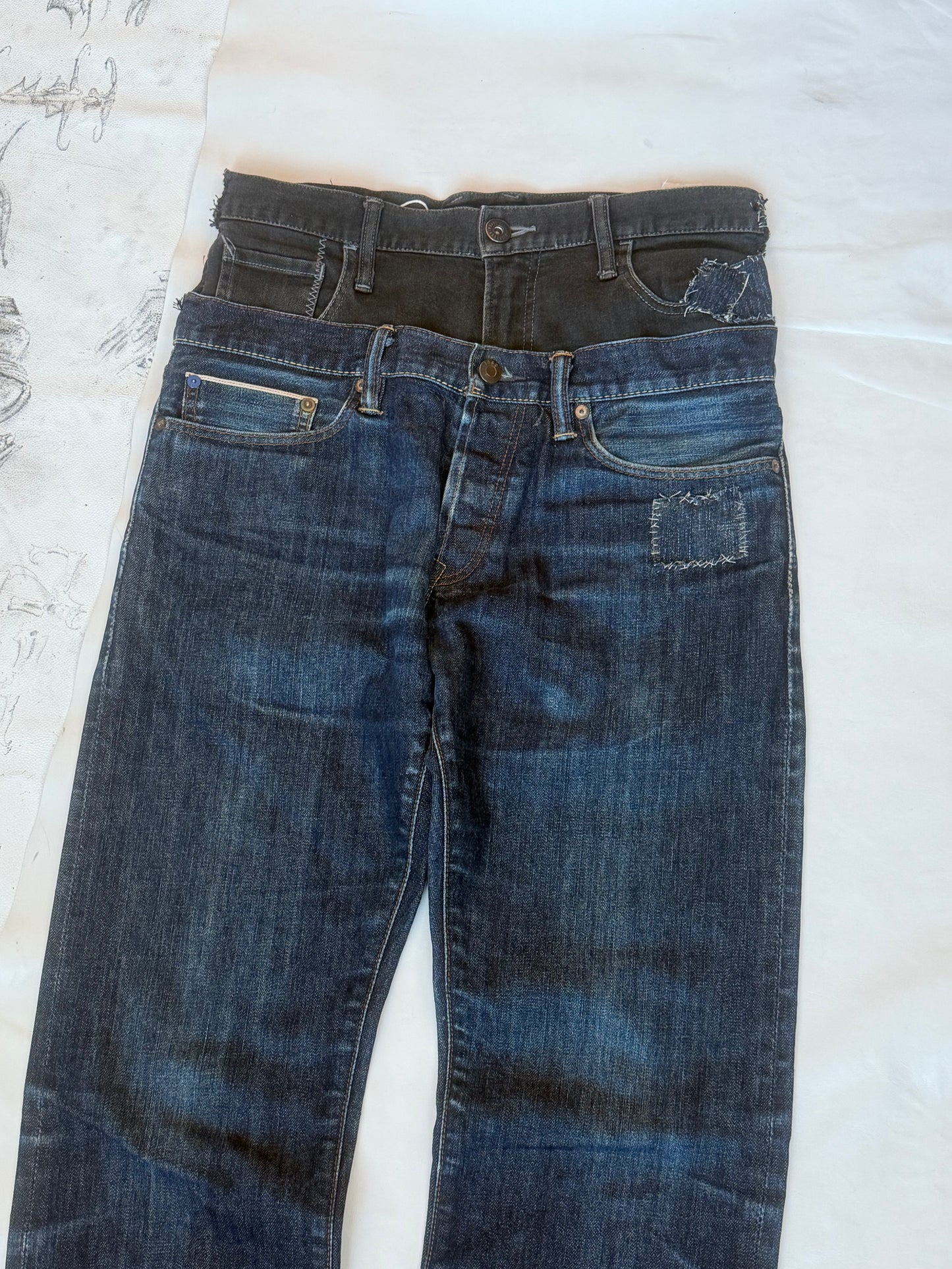 Double Waist Selvedge Denim